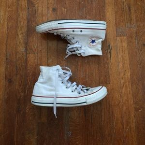 White hightop converse!!